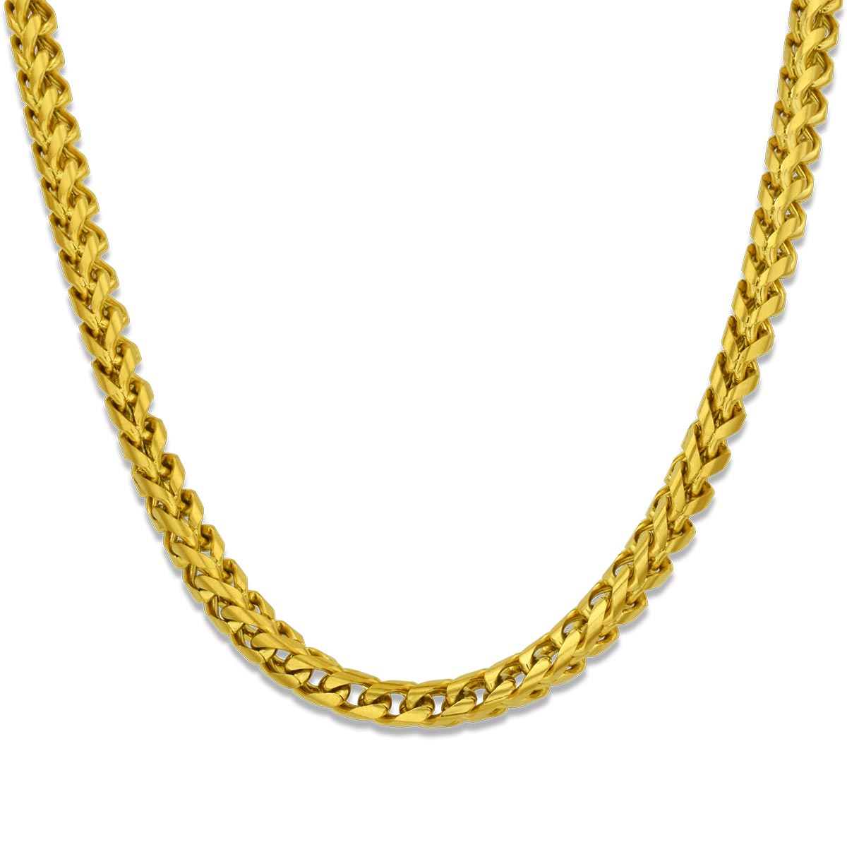 Alpha Chain Gold 6MM Αλυσίδα λαιμού από ανοξείδωτο ατσάλι 316L